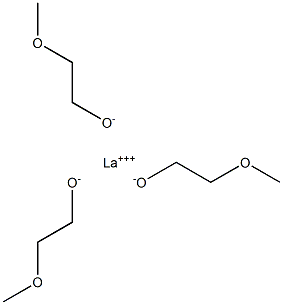 Lanthanum(III) 2-methoxyethoxide, 5% w/v in 2-methoxyethanol/hexane, 99.9% (REO) Structure