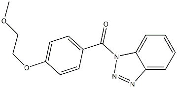 1H-1,2,3-benzotriazol-1-yl[4-(2-methoxyethoxy)phenyl]methanone Structure