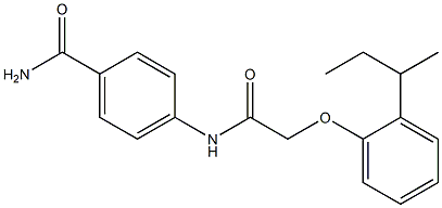 4-({2-[2-(sec-butyl)phenoxy]acetyl}amino)benzamide
