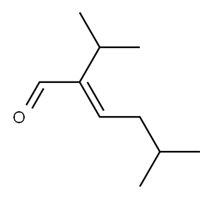 5-甲基-2-异丙基-2-己烯醛, , 结构式
