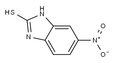 6-硝基-1H-苯并咪唑-2-硫醇, , 结构式