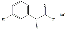 [R,(-)]-2-(m-Hydroxyphenyl)propionic acid sodium salt