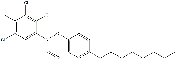 2-(4-Octylphenoxyformylamino)-4,6-dichloro-5-methylphenol
