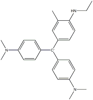 Bis[4-(dimethylamino)phenyl][4-(ethylamino)-3-methylphenyl]methylium