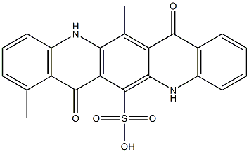 5,7,12,14-Tetrahydro-8,13-dimethyl-7,14-dioxoquino[2,3-b]acridine-6-sulfonic acid