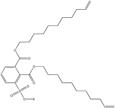 3-(Potassiosulfo)phthalic acid di(10-undecenyl) ester