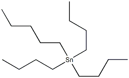 トリブチルペンチルすず(IV) 化学構造式