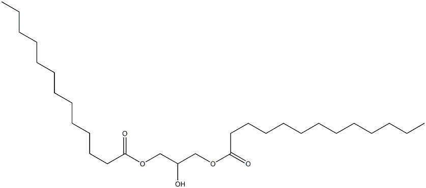 ジトリデカン酸2-ヒドロキシ-1,3-プロパンジイル 化学構造式