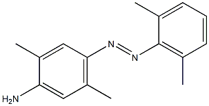 4-(2,6-キシリルアゾ)-2,5-ジメチルベンゼンアミン 化学構造式
