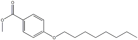 4-(オクチルオキシ)安息香酸メチル 化学構造式