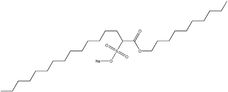 2-(Sodiosulfo)hexadecanoic acid decyl ester
