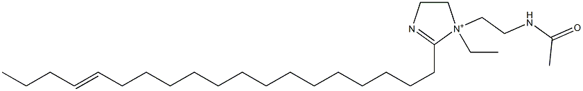 1-[2-(アセチルアミノ)エチル]-1-エチル-2-(15-ノナデセニル)-2-イミダゾリン-1-イウム 化学構造式
