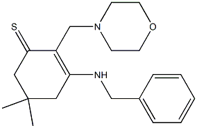2-(Morpholinomethyl)-3-benzylamino-5,5-dimethyl-2-cyclohexene-1-thione