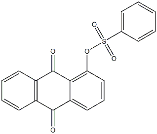 ベンゼンスルホン酸(9,10-ジヒドロ-9,10-ジオキソアントラセン)-1-イル 化学構造式