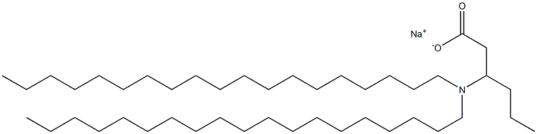 3-(Dinonadecylamino)hexanoic acid sodium salt
