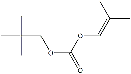 炭酸2-メチル-1-プロペニル2,2-ジメチルプロピル 化学構造式