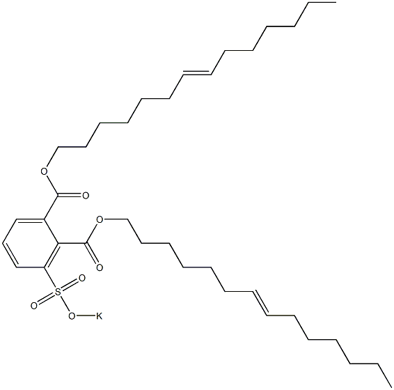 3-(Potassiosulfo)phthalic acid di(7-tetradecenyl) ester