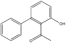 2-アセチル-3-フェニルフェノール 化学構造式