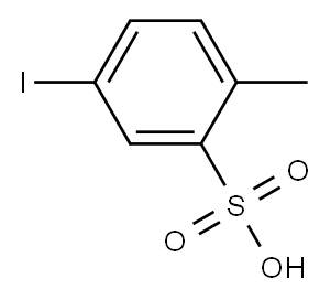 5-ヨード-2-メチルベンゼンスルホン酸 化学構造式