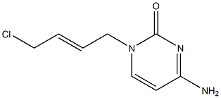 1-[(E)-4-クロロ-2-ブテニル]シトシン 化学構造式