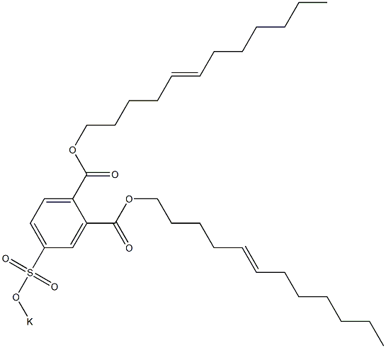 4-(Potassiosulfo)phthalic acid di(5-dodecenyl) ester