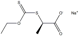 [R,(+)]-2-[Ethoxy(thiocarbonyl)thio]propionic acid sodium salt