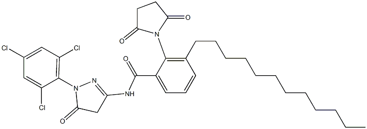 1-(2,4,6-Trichlorophenyl)-3-(3-dodecylsuccinimidobenzamido)-5-oxo-2-pyrazoline