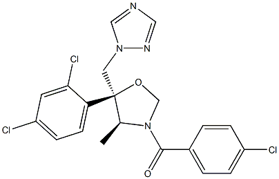(4S,5S)-5-(2,4-Dichlorophenyl)-4-methyl-3-(4-chlorobenzoyl)-5-[(1H-1,2,4-triazol-1-yl)methyl]oxazolidine