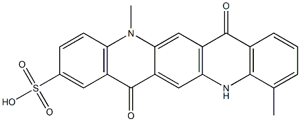 5,7,12,14-Tetrahydro-5,11-dimethyl-7,14-dioxoquino[2,3-b]acridine-2-sulfonic acid