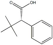 [S,(+)]-3,3-ジメチル-2-フェニル酪酸 化学構造式