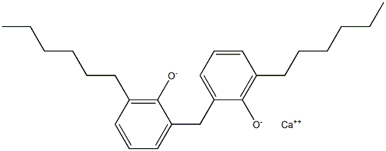 カルシウム2,2'-メチレンビス(6-ヘキシルフェノキシド) 化学構造式