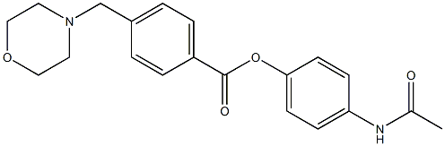 4-(Morpholinomethyl)benzoic acid 4-(acetylamino)phenyl ester