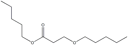 3-ペンチルオキシプロピオン酸ペンチル 化学構造式
