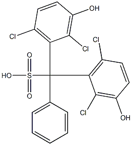 Bis(2,6-dichloro-3-hydroxyphenyl)phenylmethanesulfonic acid