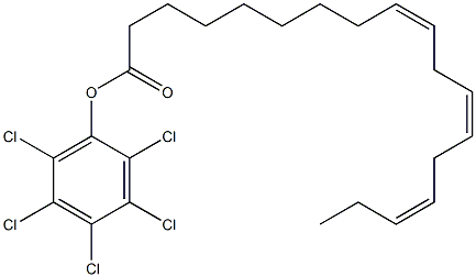 (9Z,12Z,15Z)-9,12,15-オクタデカトリエン酸2,3,4,5,6-ペンタクロロフェニル 化学構造式