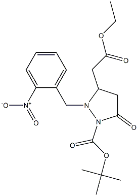 1-tert-Butyloxycarbonyl-2-(2-nitrobenzyl)-5-oxopyrazolidine-3-acetic acid ethyl ester