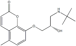 8-[(S)-3-[(1,1-Dimethylethyl)amino]-2-hydroxypropoxy]-5-methyl-2H-1-benzopyran-2-one
