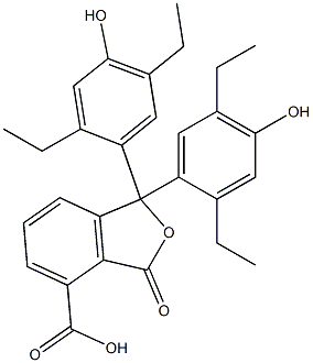 1,1-Bis(2,5-diethyl-4-hydroxyphenyl)-1,3-dihydro-3-oxoisobenzofuran-4-carboxylic acid