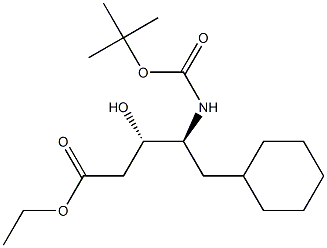 (3S,4S)-4-[(tert-Butoxycarbonyl)amino]-5-cyclohexyl-3-hydroxypentanoic acid ethyl ester