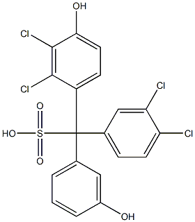 (3,4-Dichlorophenyl)(2,3-dichloro-4-hydroxyphenyl)(3-hydroxyphenyl)methanesulfonic acid