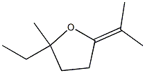 Tetrahydro-2-(1-methylethylidene)-5-methyl-5-ethylfuran