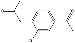 4'-アセチルアミノ-3'-クロロアセトフェノン 化学構造式