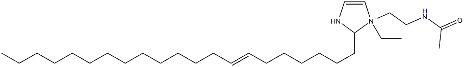1-[2-(アセチルアミノ)エチル]-1-エチル-2-(7-ヘニコセニル)-4-イミダゾリン-1-イウム 化学構造式