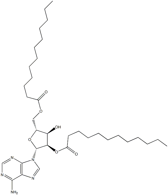 2'-O,5'-O-Bis(dodecanoyl)adenosine