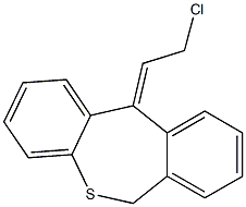 (E)-11-(2-クロロエチリデン)-6,11-ジヒドロジベンゾ[b,e]チエピン 化学構造式