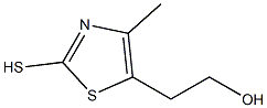 2-メルカプト-4-メチルチアゾール-5-エタノール 化学構造式