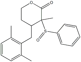 Tetrahydro-3-methyl-3-(phenylsulfinyl)-4-(2,6-dimethylbenzyl)-2H-pyran-2-one