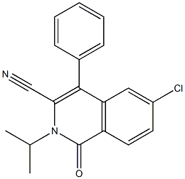 2-Isopropyl-4-(phenyl)-3-cyano-6-chloroisoquinolin-1(2H)-one