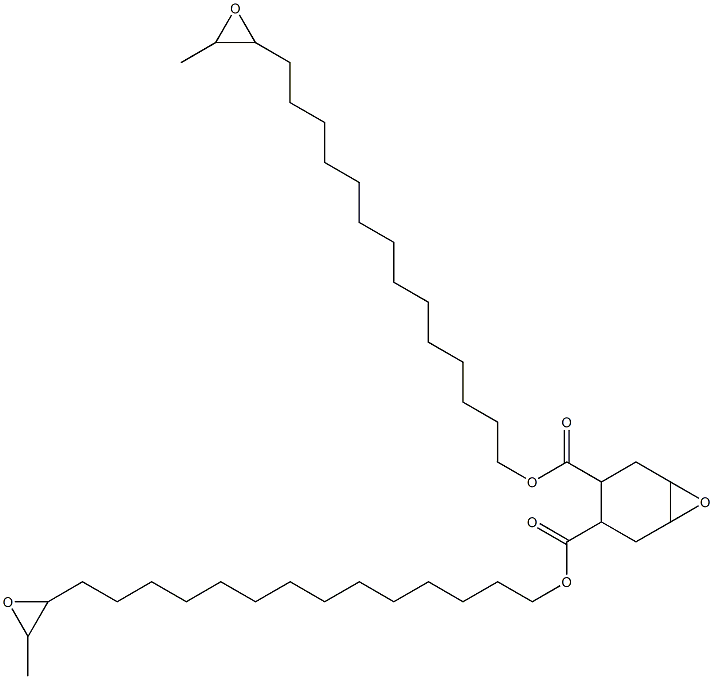 7-オキサビシクロ[4.1.0]ヘプタン-3,4-ジカルボン酸ビス(15,16-エポキシヘプタデカン-1-イル) 化学構造式