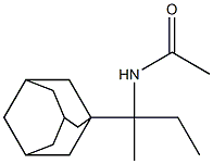 1-[1-(アセチルアミノ)-1-メチルプロピル]アダマンタン 化学構造式